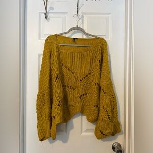 moon & madison Mustard Knit Sweater